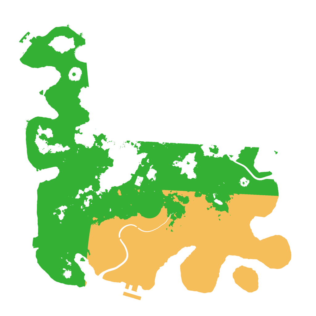 Biome Rust Map: Procedural Map, Size: 3500, Seed: 19179