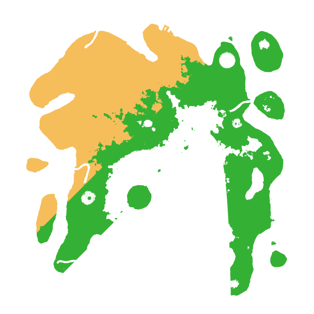 Biome Rust Map: Procedural Map, Size: 3500, Seed: 2055020956