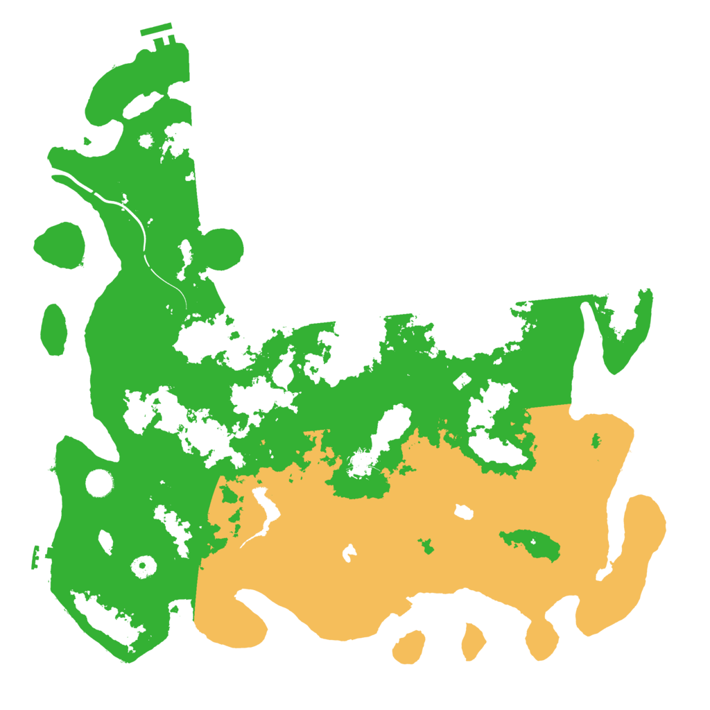 Biome Rust Map: Procedural Map, Size: 4500, Seed: 123456738