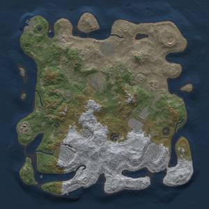 Thumbnail Rust Map: Procedural Map, Size: 3700, Seed: 2001853061, 18 Monuments