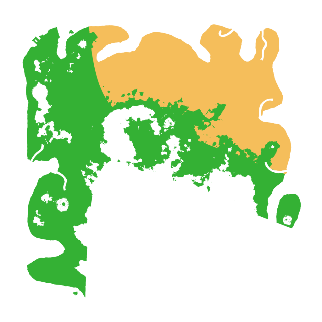 Biome Rust Map: Procedural Map, Size: 3700, Seed: 13376677