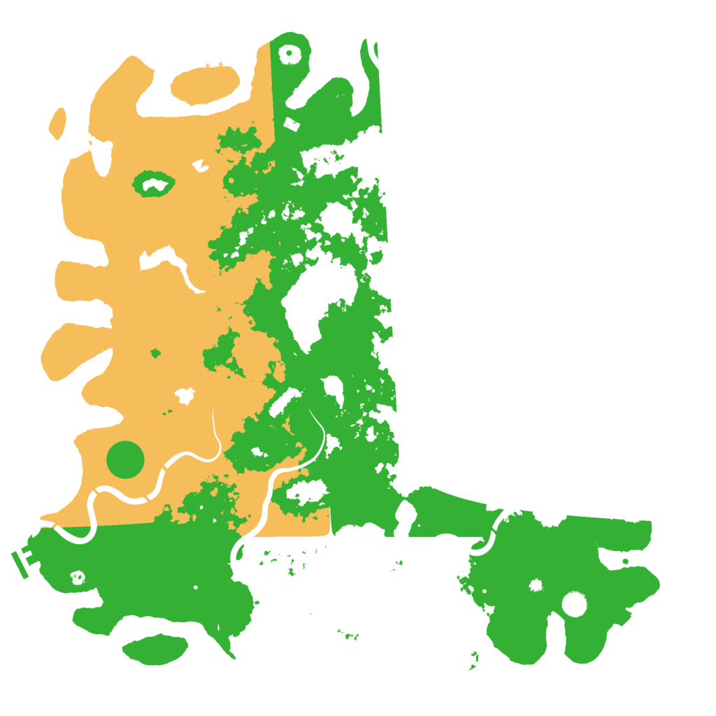 Biome Rust Map: Procedural Map, Size: 5000, Seed: 13887