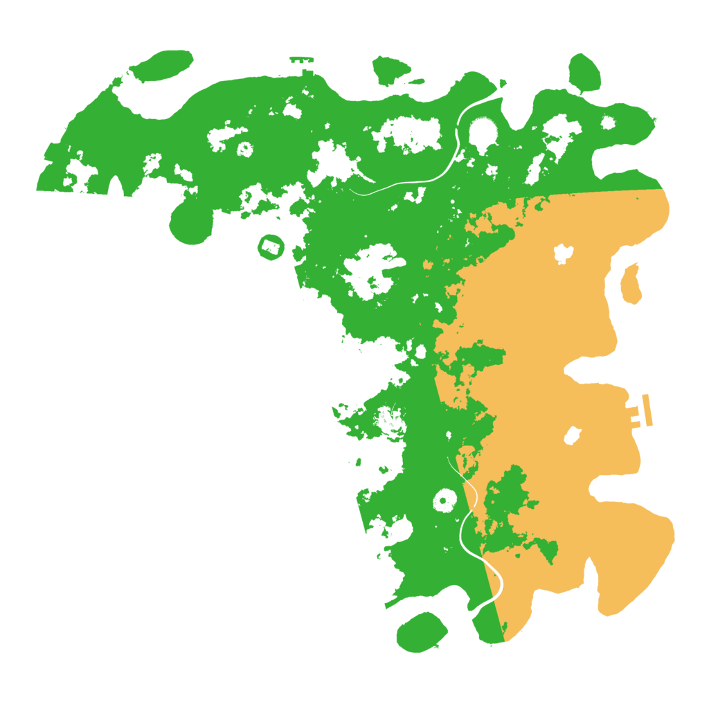 Biome Rust Map: Procedural Map, Size: 4500, Seed: 79676613