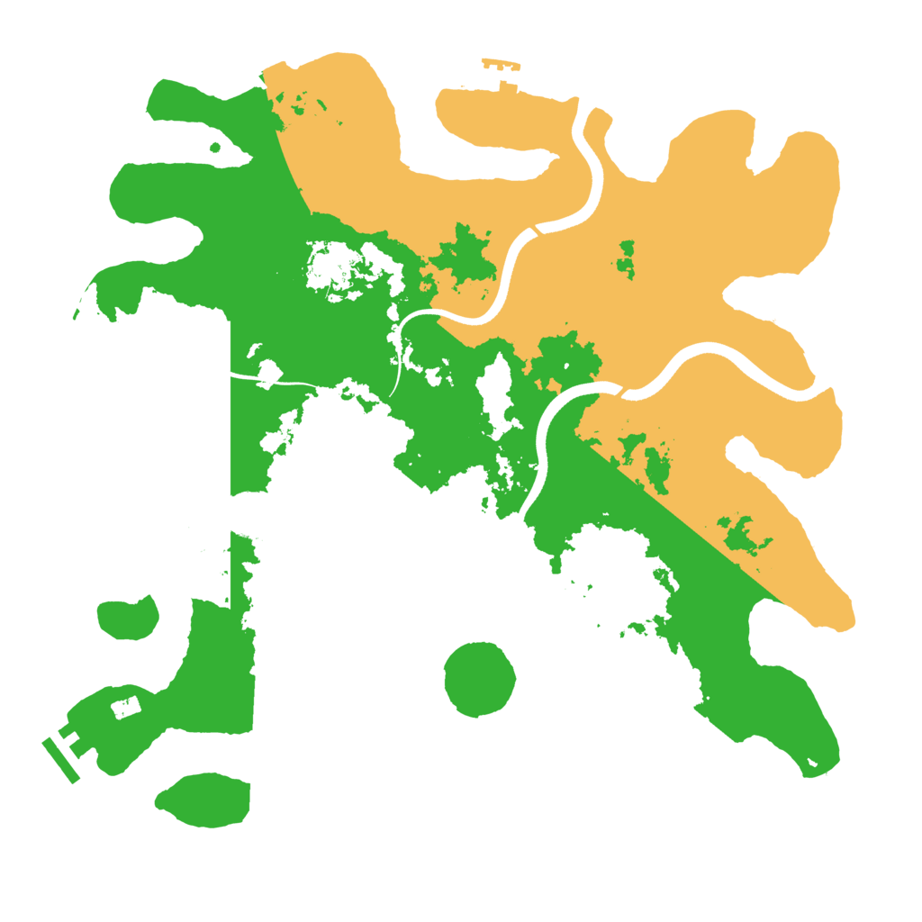 Biome Rust Map: Procedural Map, Size: 3600, Seed: 40457470