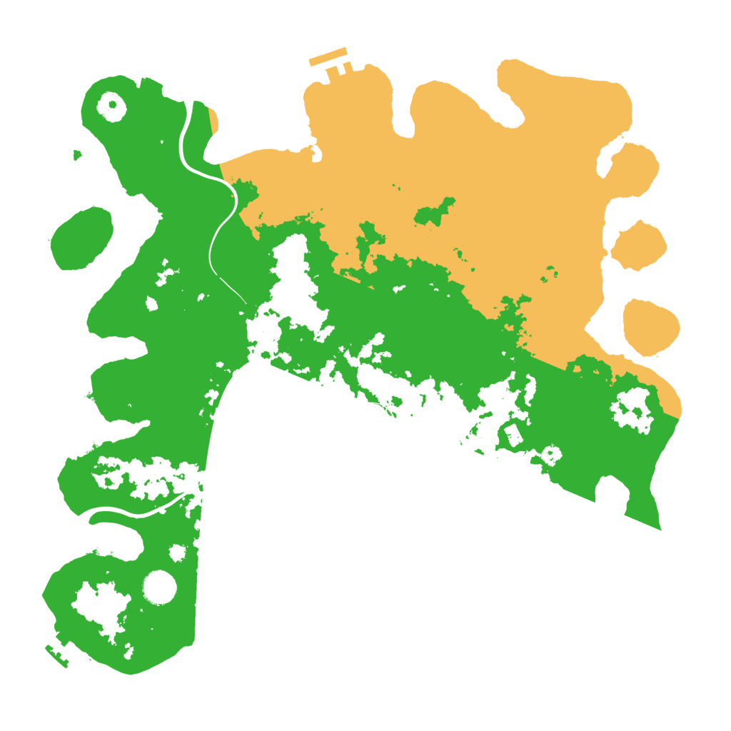 Biome Rust Map: Procedural Map, Size: 3800, Seed: 81750542