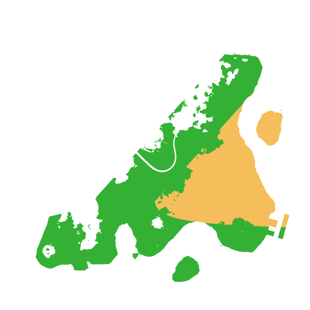 Biome Rust Map: Procedural Map, Size: 2500, Seed: 839087151