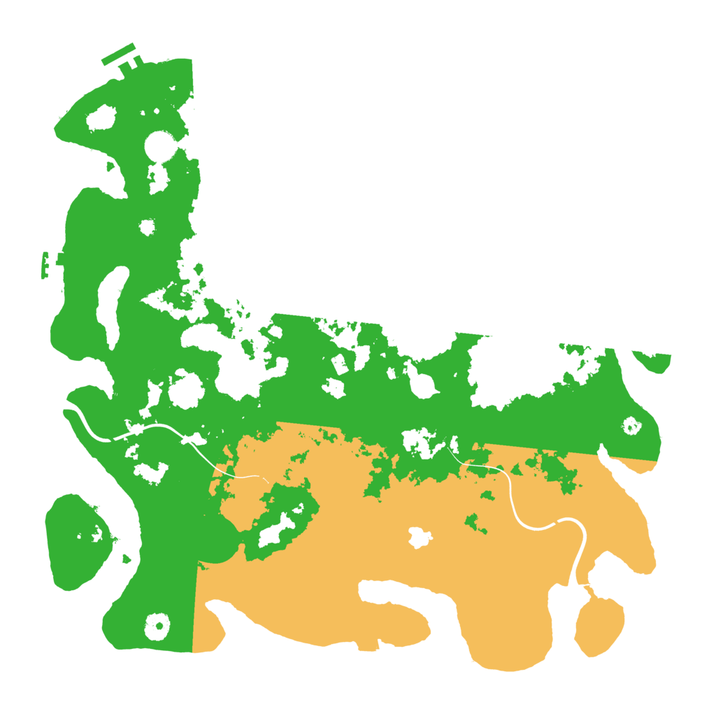 Biome Rust Map: Procedural Map, Size: 4000, Seed: 629374