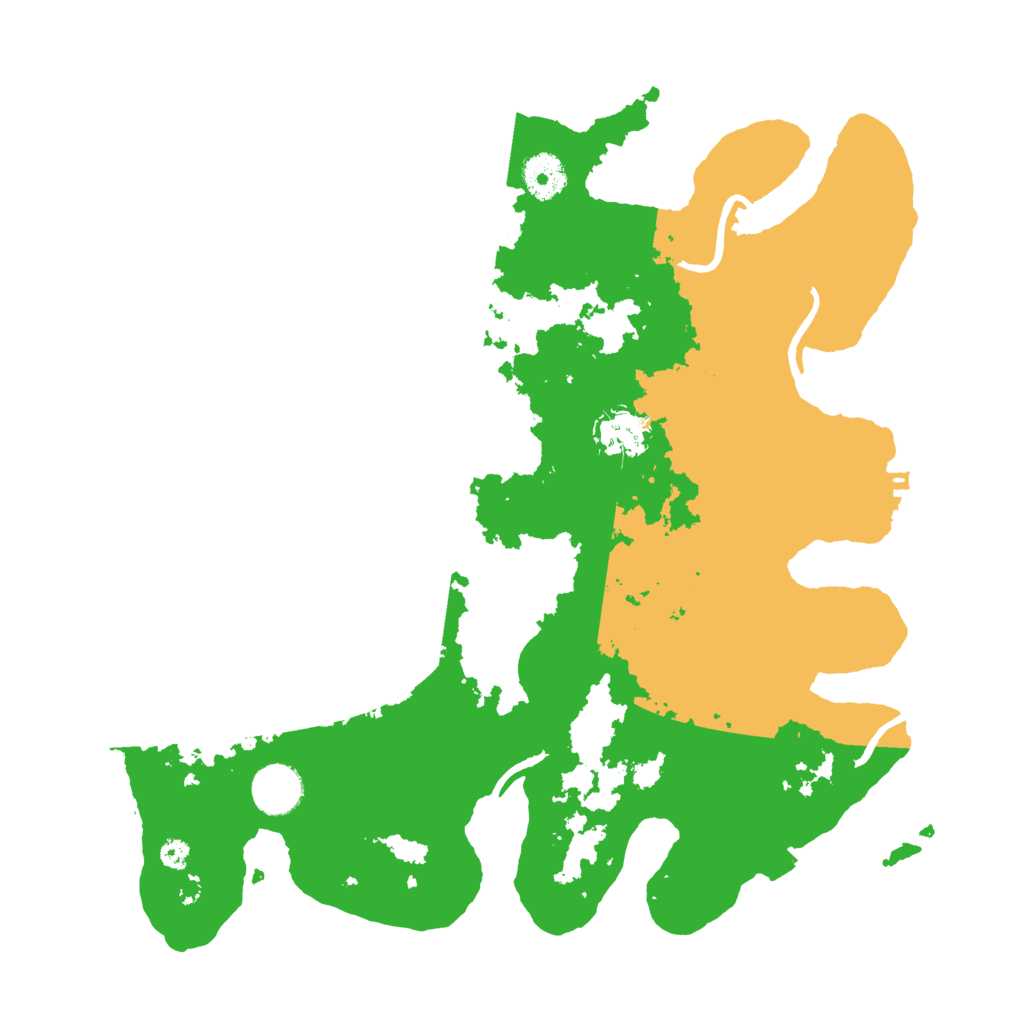 Biome Rust Map: Procedural Map, Size: 3550, Seed: 67551563