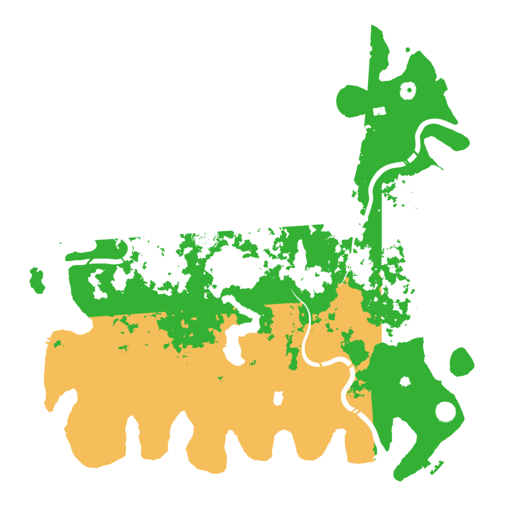 Biome Rust Map: Procedural Map, Size: 4400, Seed: 79490957