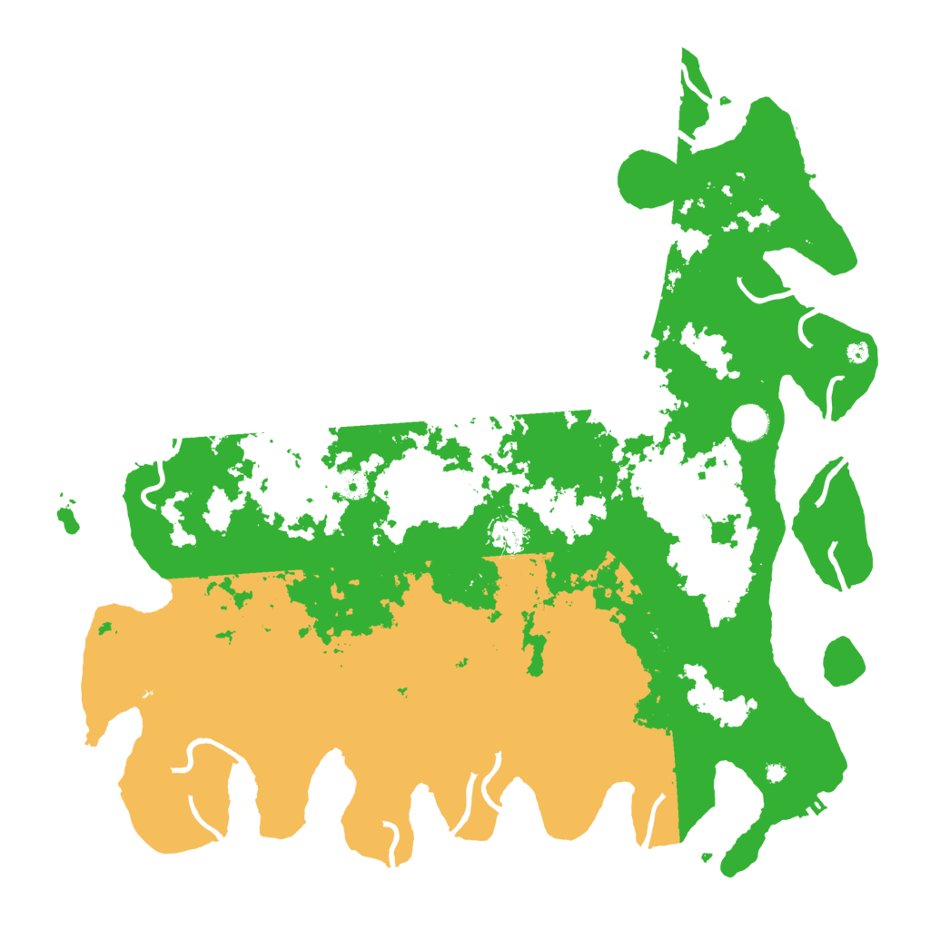 Biome Rust Map: Procedural Map, Size: 4400, Seed: 79490957