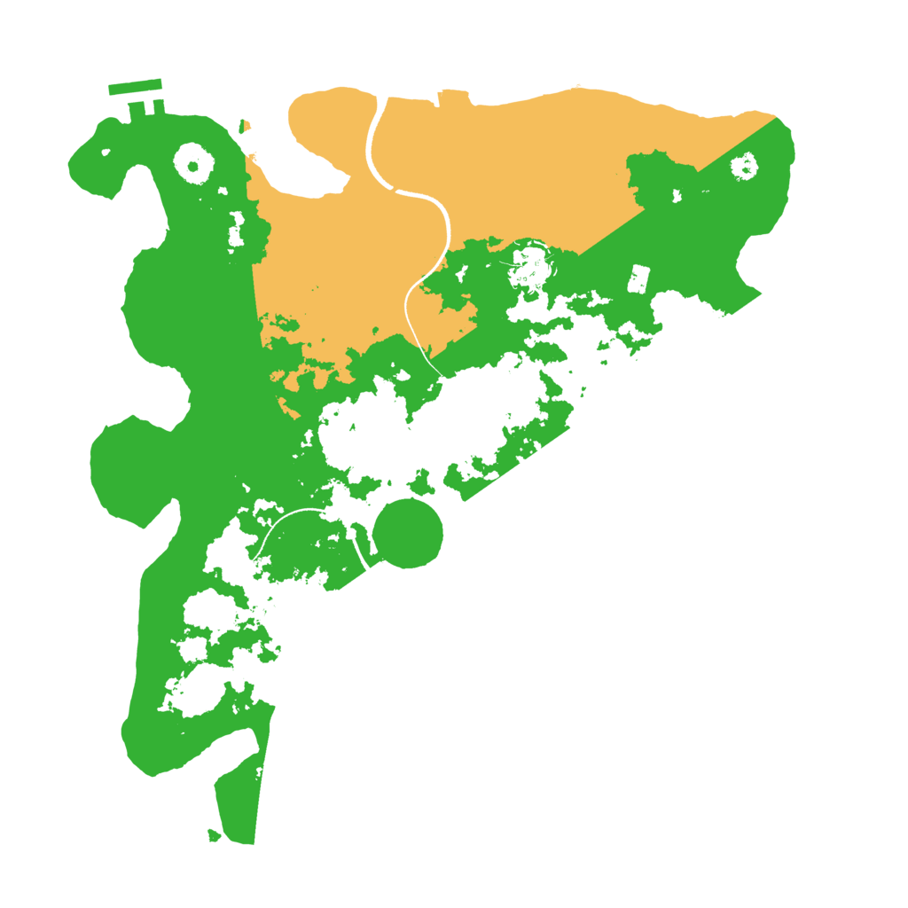 Biome Rust Map: Procedural Map, Size: 3450, Seed: 79096902