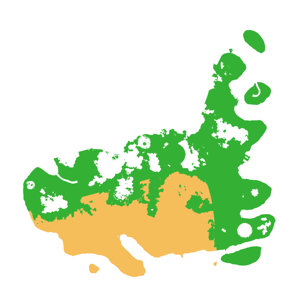 Biome Rust Map: Procedural Map, Size: 3600, Seed: 12705