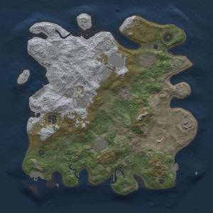 Thumbnail Rust Map: Procedural Map, Size: 3500, Seed: 11537, 16 Monuments