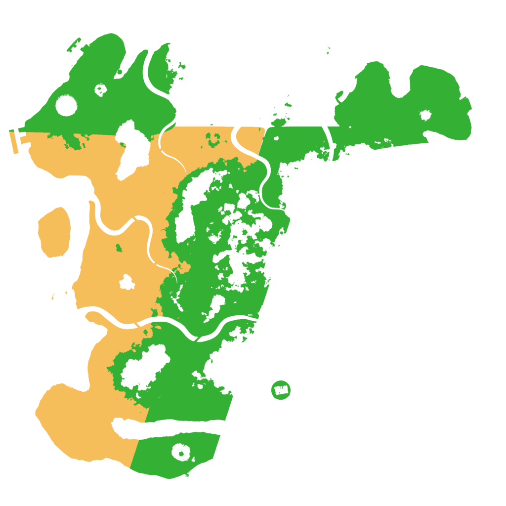 Biome Rust Map: Procedural Map, Size: 4200, Seed: 79131