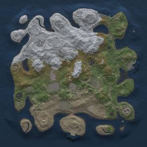 Thumbnail Rust Map: Procedural Map, Size: 3500, Seed: 1311928612, 16 Monuments