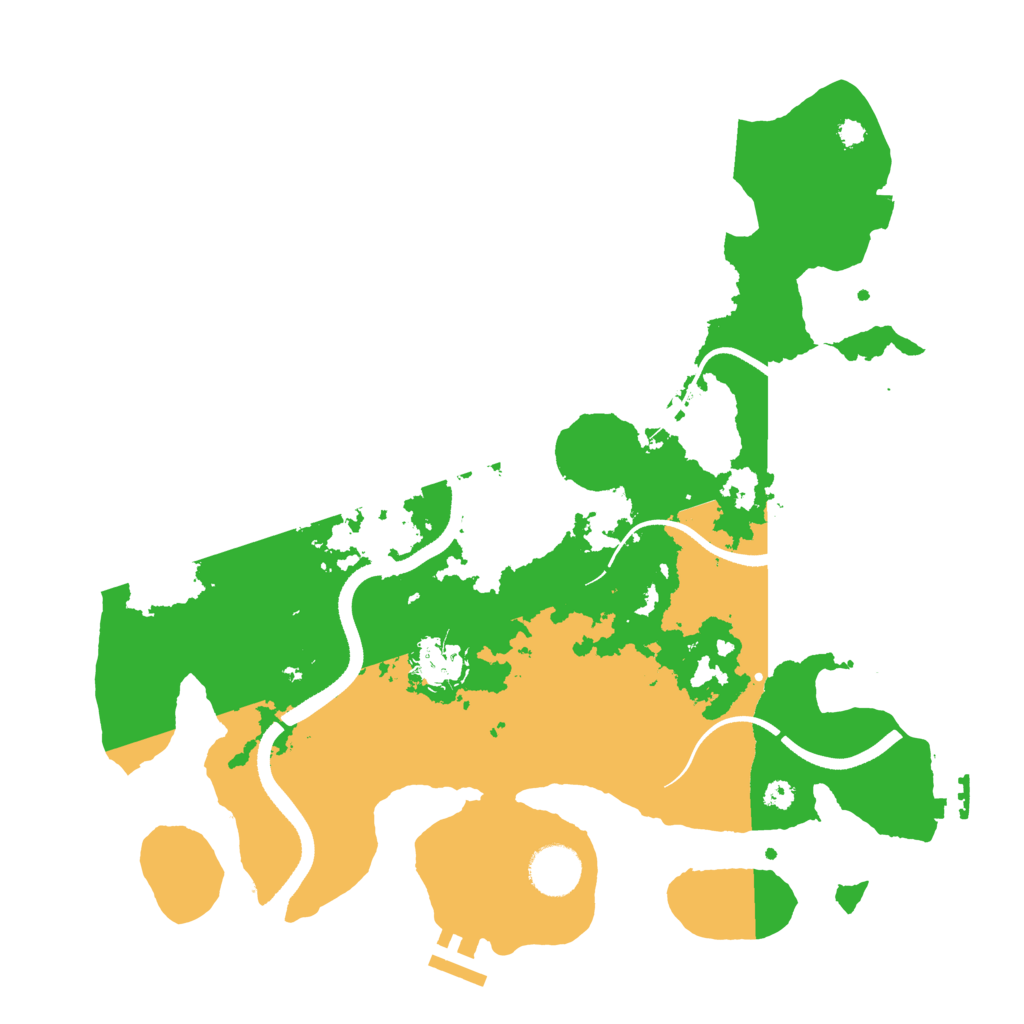 Biome Rust Map: Procedural Map, Size: 3500, Seed: 1311928612