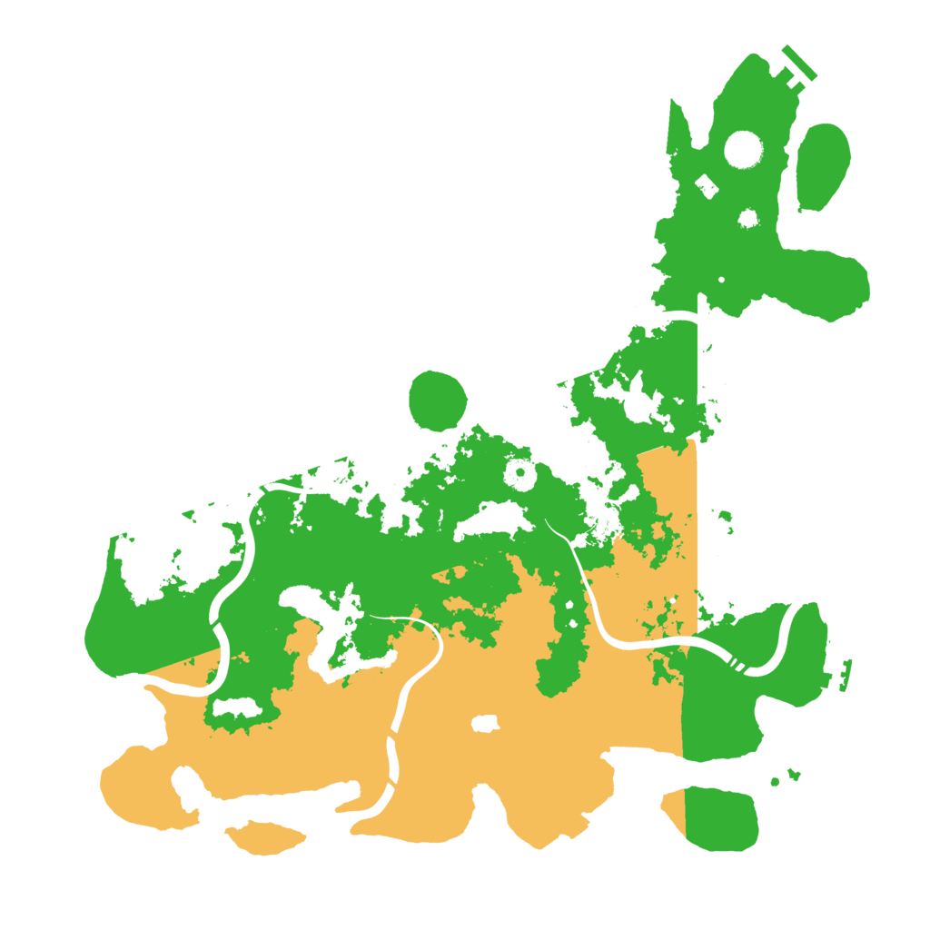 Biome Rust Map: Procedural Map, Size: 4300, Seed: 80921572