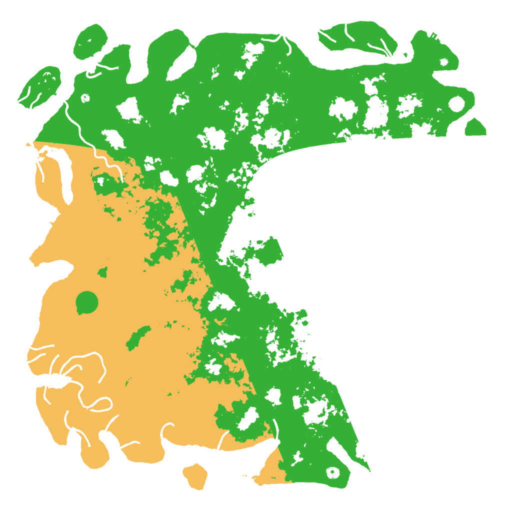 Biome Rust Map: Procedural Map, Size: 6000, Seed: 204615186