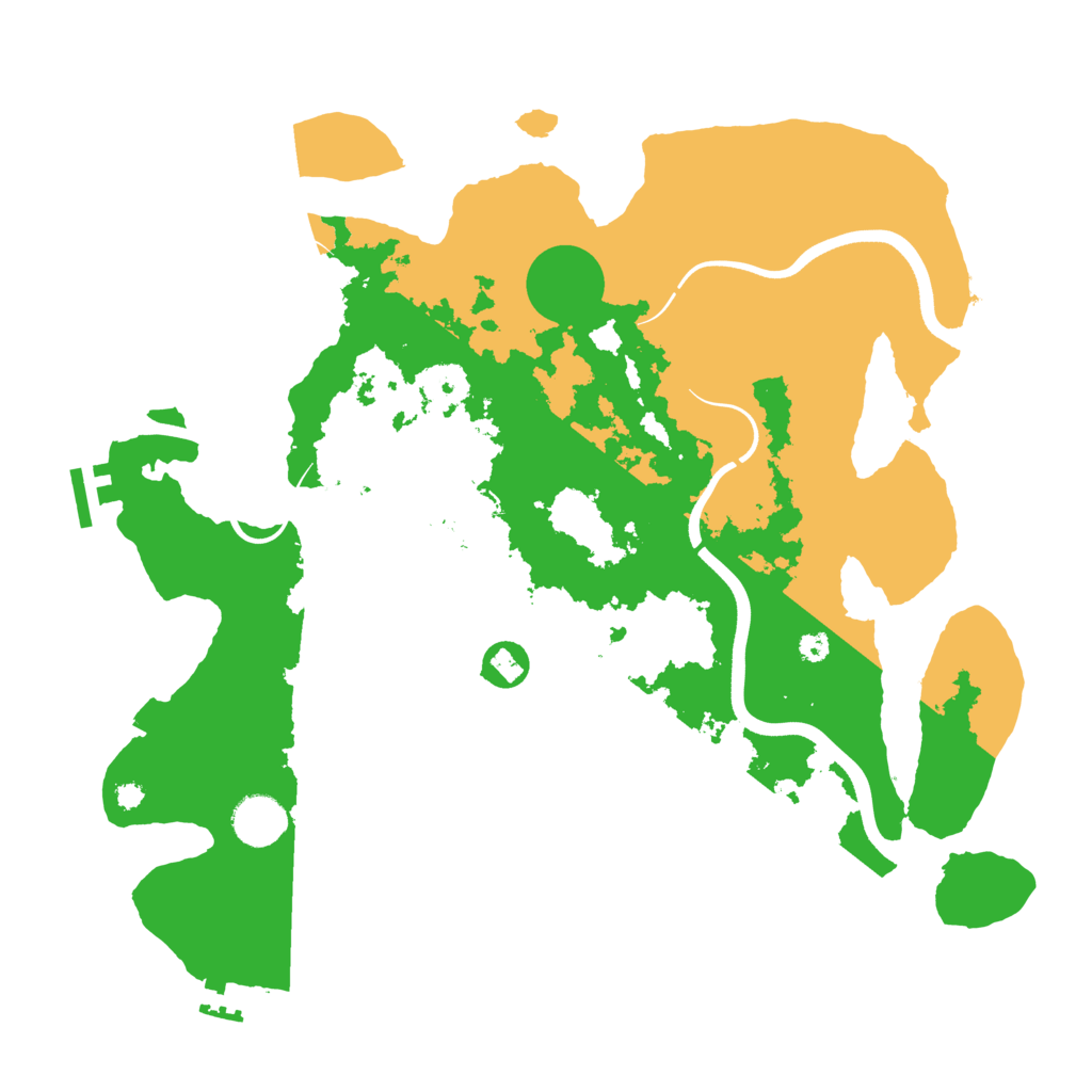Biome Rust Map: Procedural Map, Size: 3700, Seed: 1636892