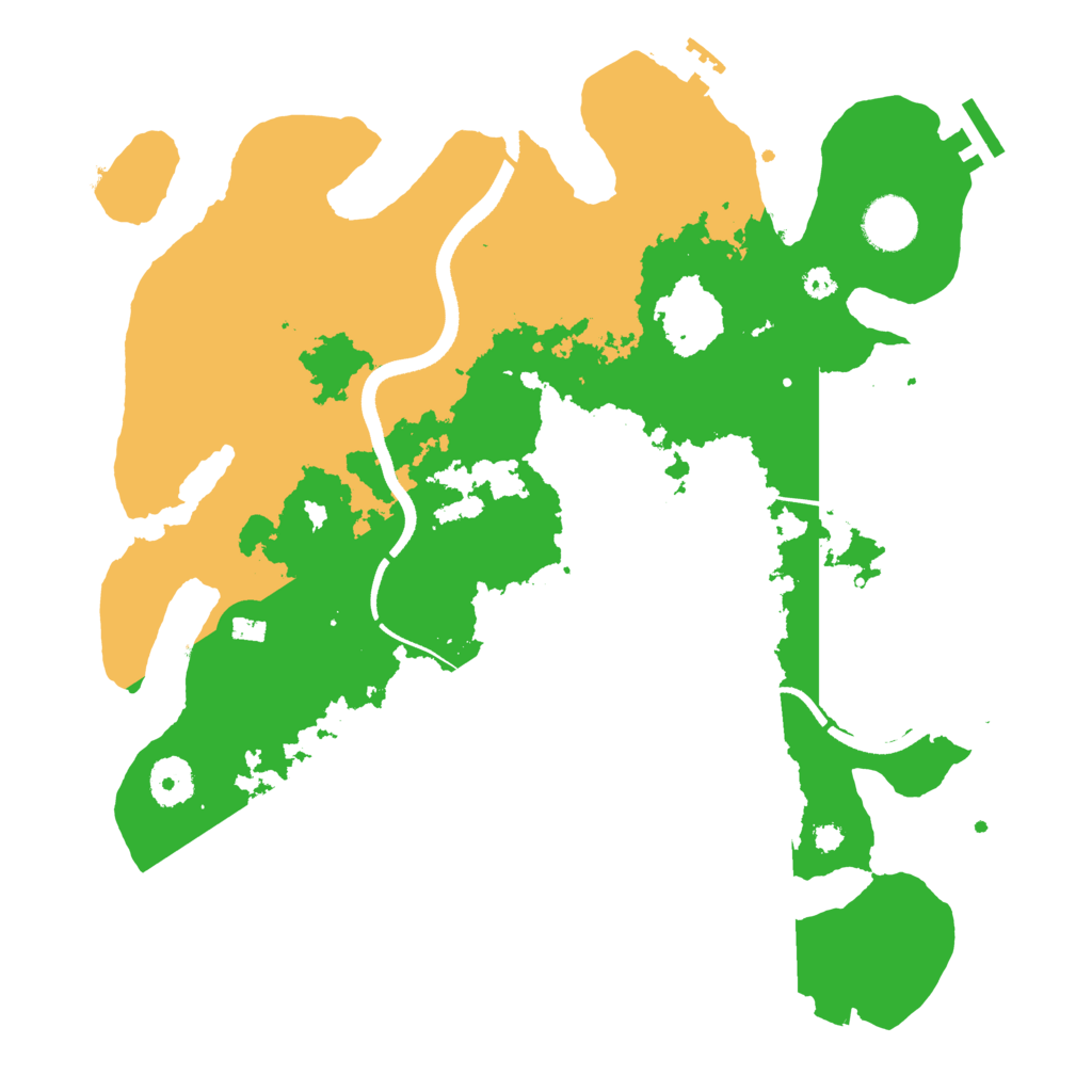 Biome Rust Map: Procedural Map, Size: 3500, Seed: 11422391