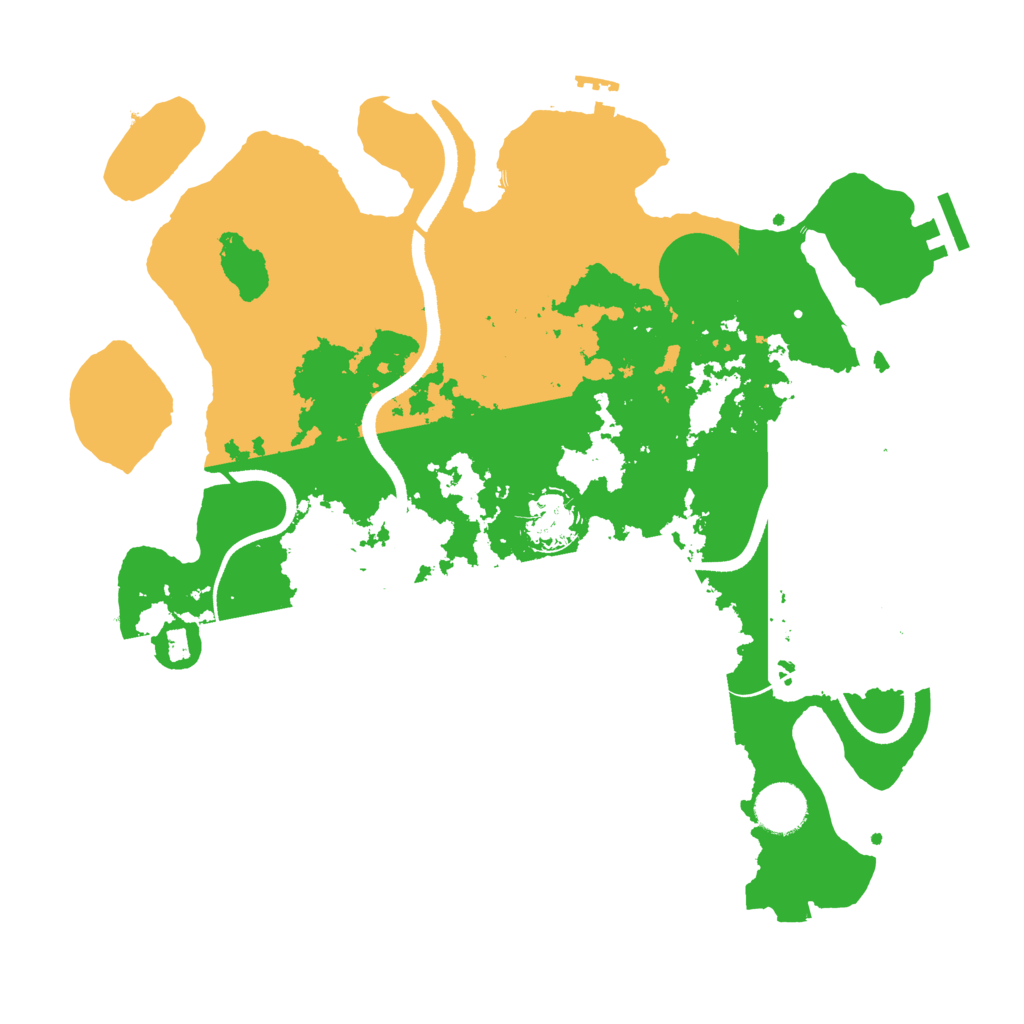Biome Rust Map: Procedural Map, Size: 3500, Seed: 15103705