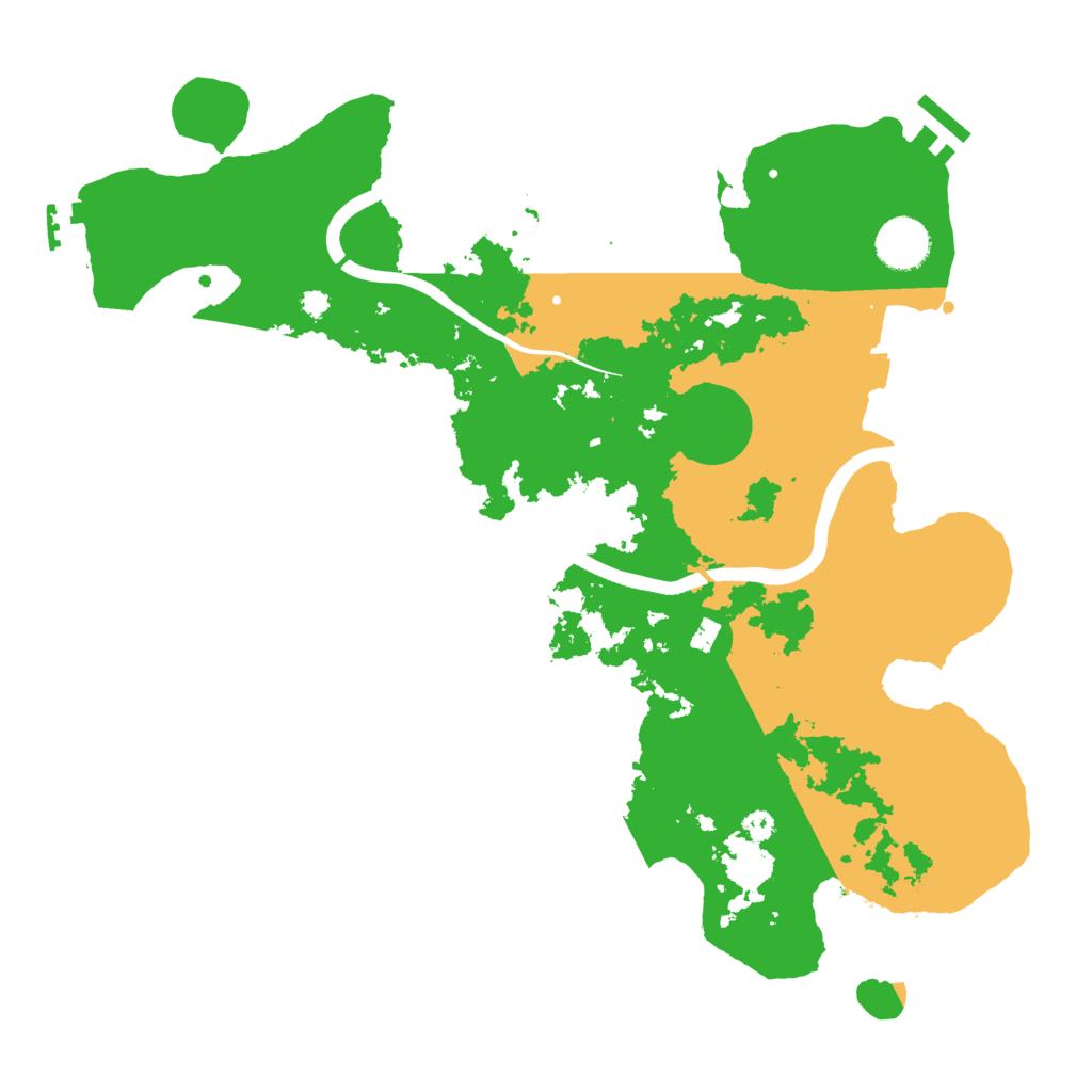 Biome Rust Map: Procedural Map, Size: 3600, Seed: 93047333