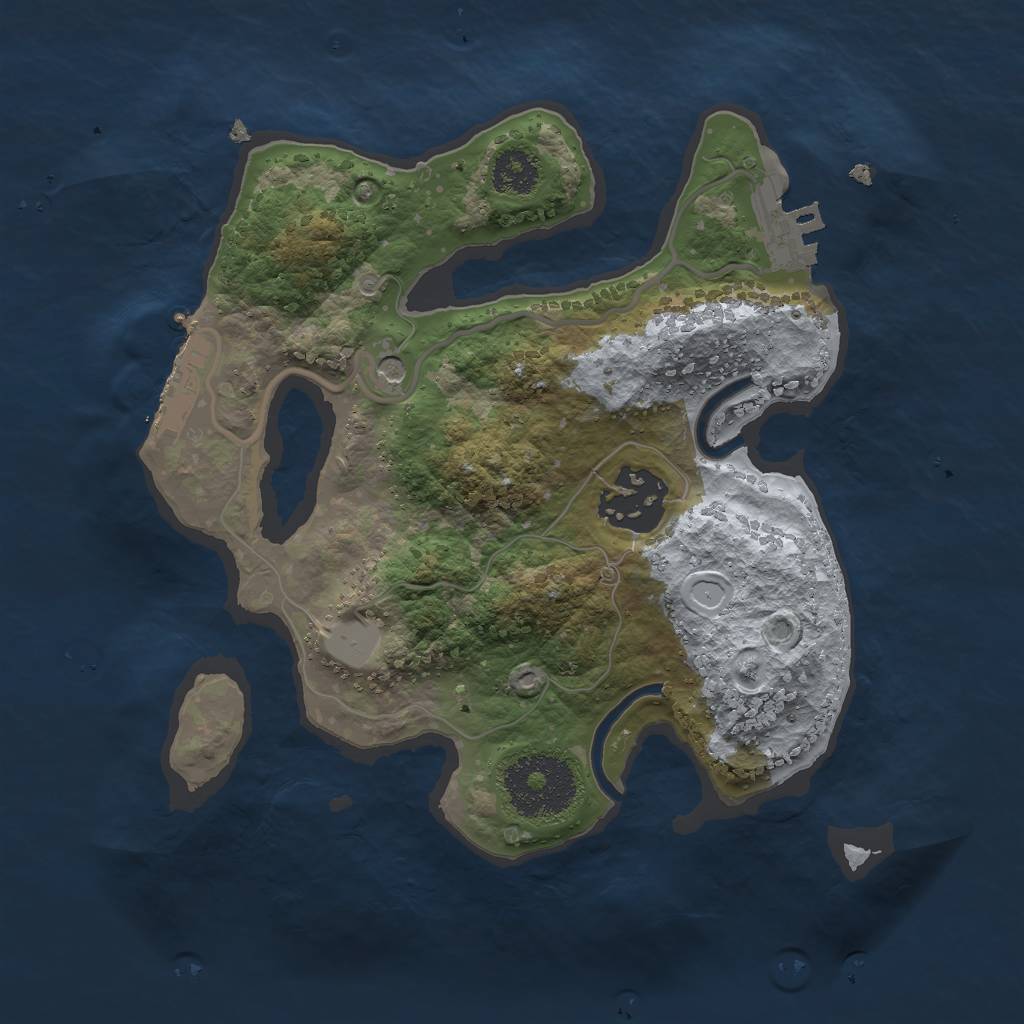 Rust Map: Procedural Map, Size: 2300, Seed: 11223, 7 Monuments