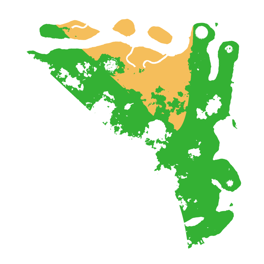 Biome Rust Map: Procedural Map, Size: 3700, Seed: 57605678