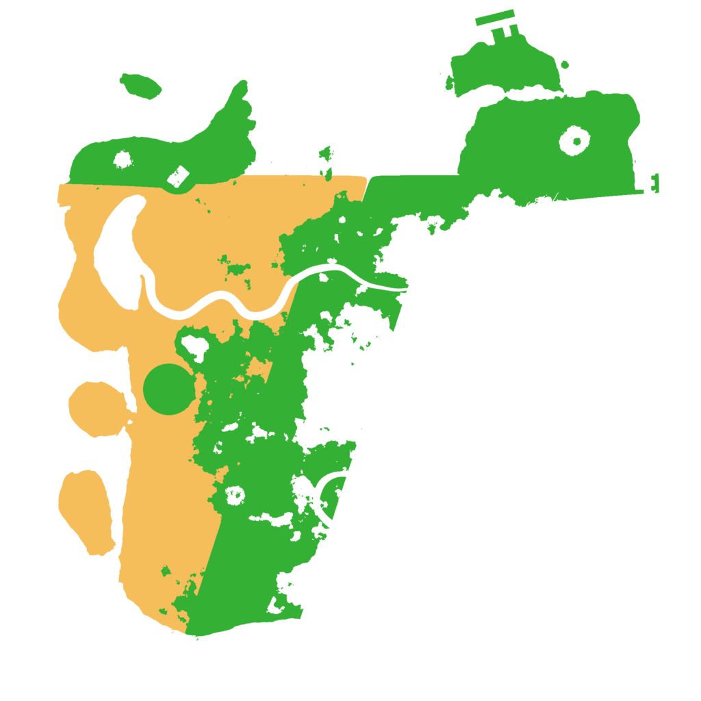 Biome Rust Map: Procedural Map, Size: 3600, Seed: 8467637