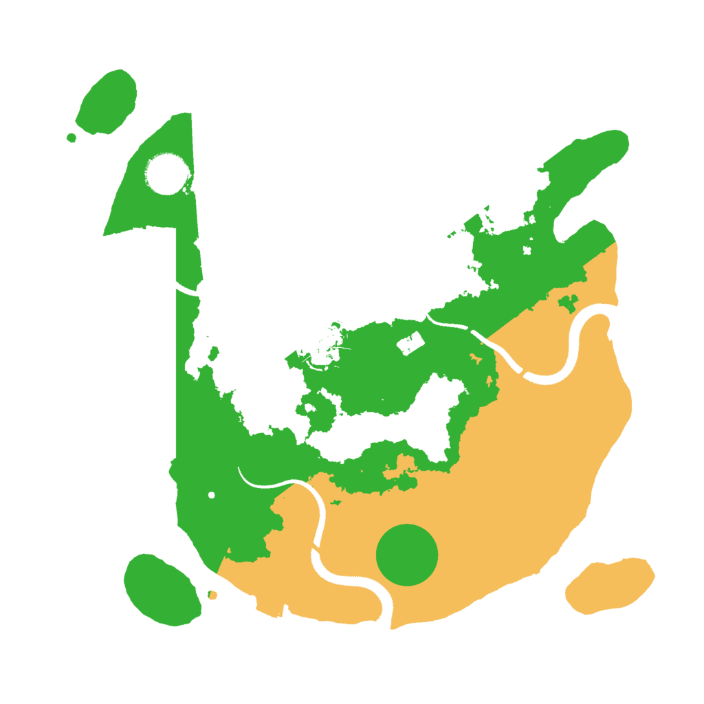 Biome Rust Map: Procedural Map, Size: 3000, Seed: 26644