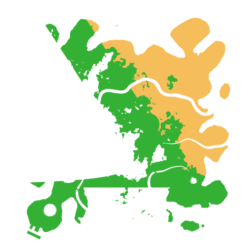 Biome Rust Map: Procedural Map, Size: 3500, Seed: 23767689