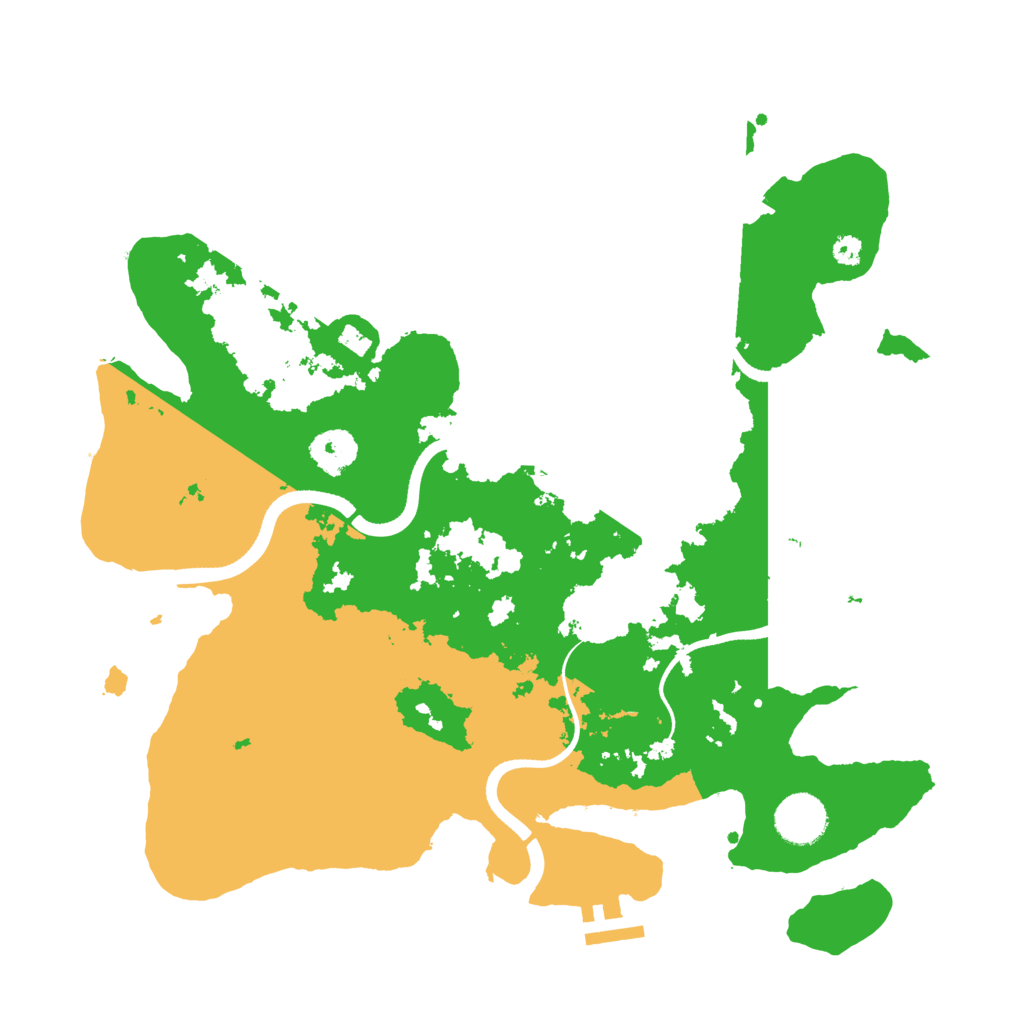 Biome Rust Map: Procedural Map, Size: 3500, Seed: 20340893