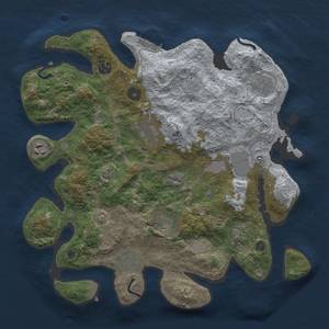 Thumbnail Rust Map: Procedural Map, Size: 3550, Seed: 66942825, 15 Monuments