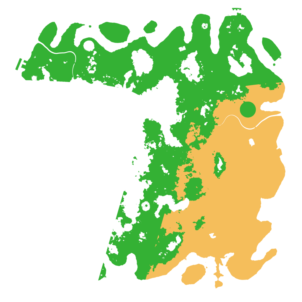 Biome Rust Map: Procedural Map, Size: 5000, Seed: 17439