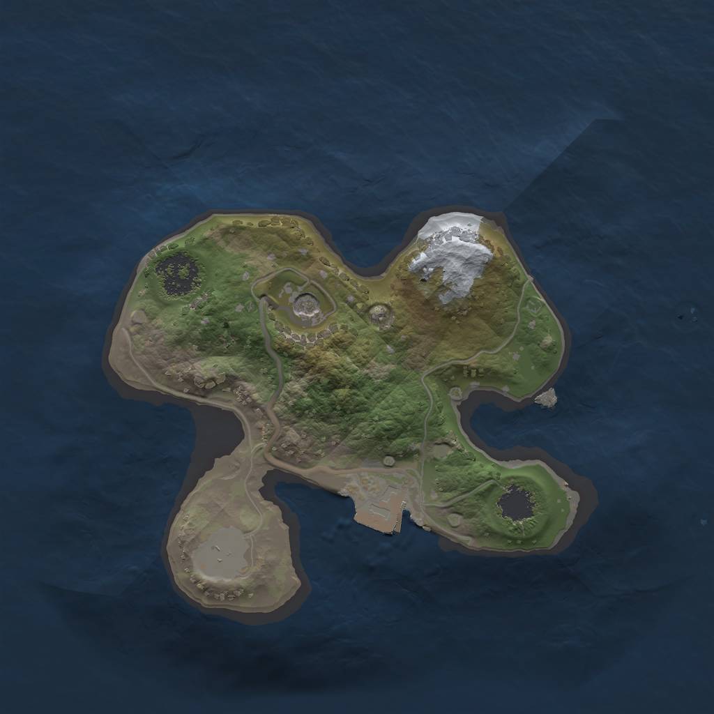 Rust Map: Procedural Map, Size: 1750, Seed: 650297700, 4 Monuments
