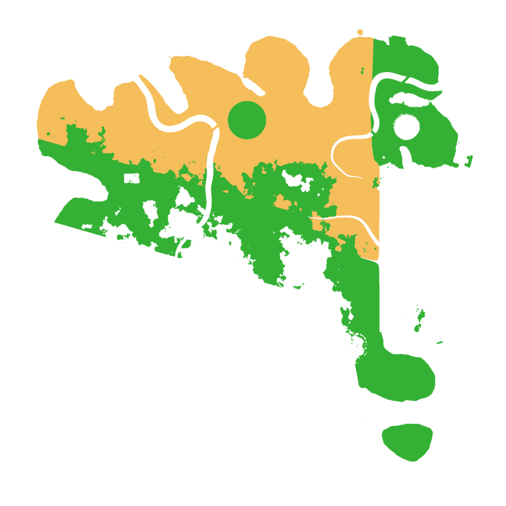 Biome Rust Map: Procedural Map, Size: 3500, Seed: 51047421