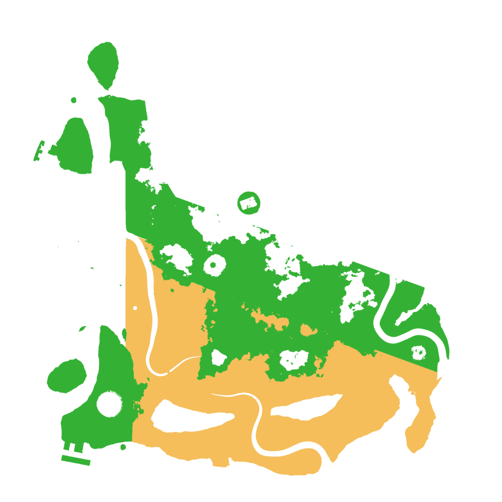 Biome Rust Map: Procedural Map, Size: 3500, Seed: 52168376
