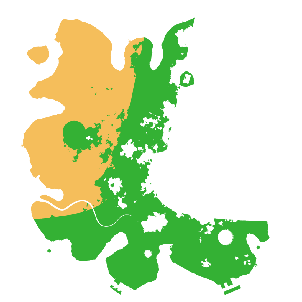 Biome Rust Map: Procedural Map, Size: 3500, Seed: 60784538