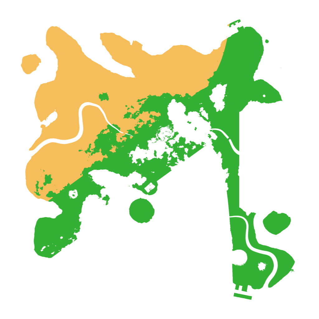 Biome Rust Map: Procedural Map, Size: 3550, Seed: 387002