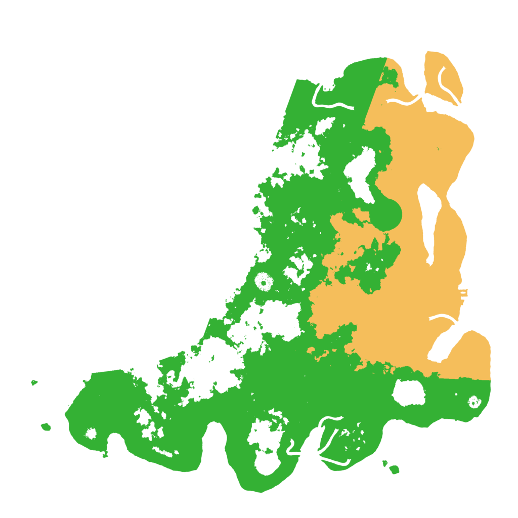 Biome Rust Map: Procedural Map, Size: 4300, Seed: 52390972