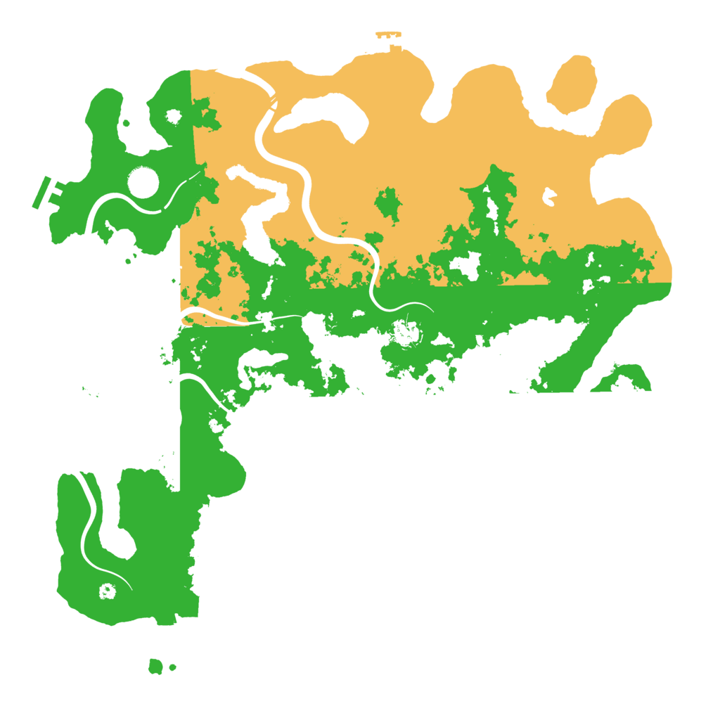 Biome Rust Map: Procedural Map, Size: 4300, Seed: 64119611