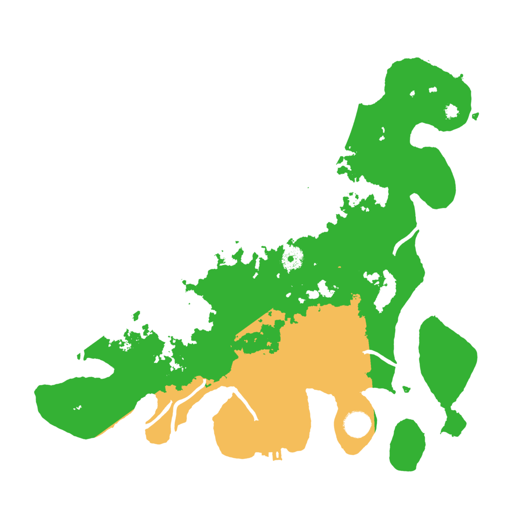 Biome Rust Map: Procedural Map, Size: 3400, Seed: 79316887