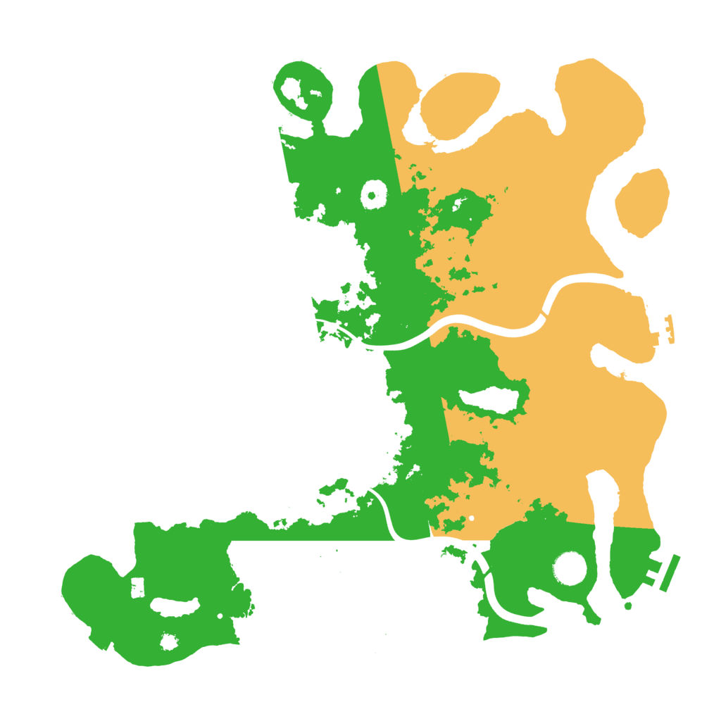 Biome Rust Map: Procedural Map, Size: 3800, Seed: 26253350
