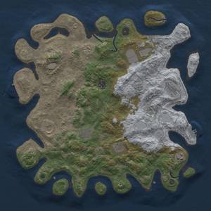 Thumbnail Rust Map: Procedural Map, Size: 3999, Seed: 7999, 17 Monuments