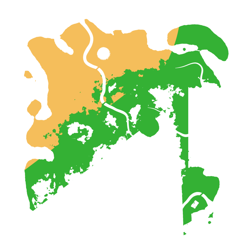 Biome Rust Map: Procedural Map, Size: 3500, Seed: 293166633