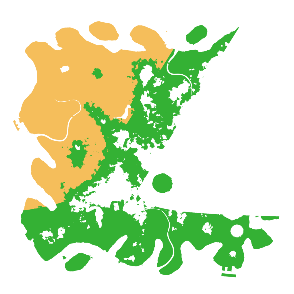 Biome Rust Map: Procedural Map, Size: 4100, Seed: 60880887