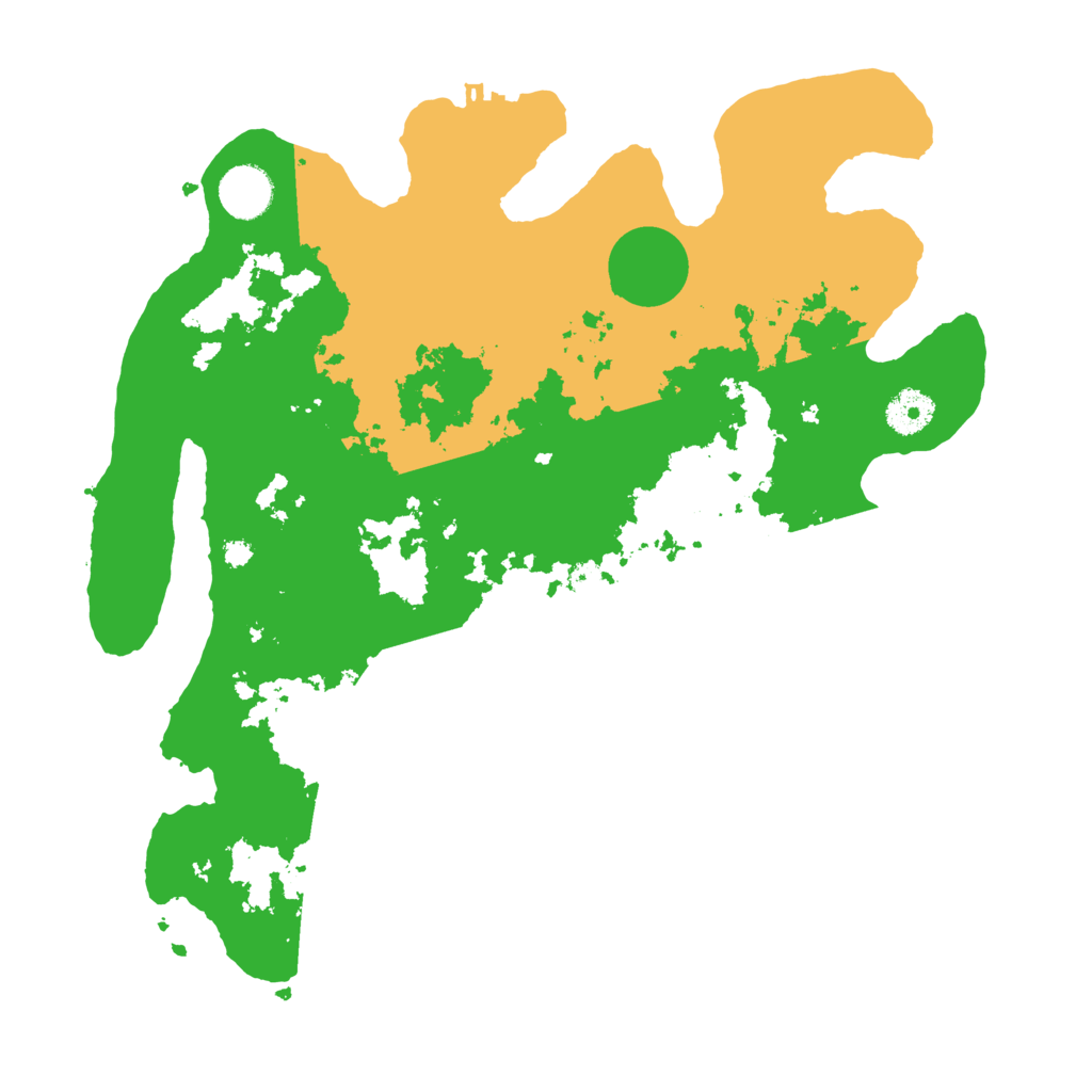 Biome Rust Map: Procedural Map, Size: 3600, Seed: 65427543
