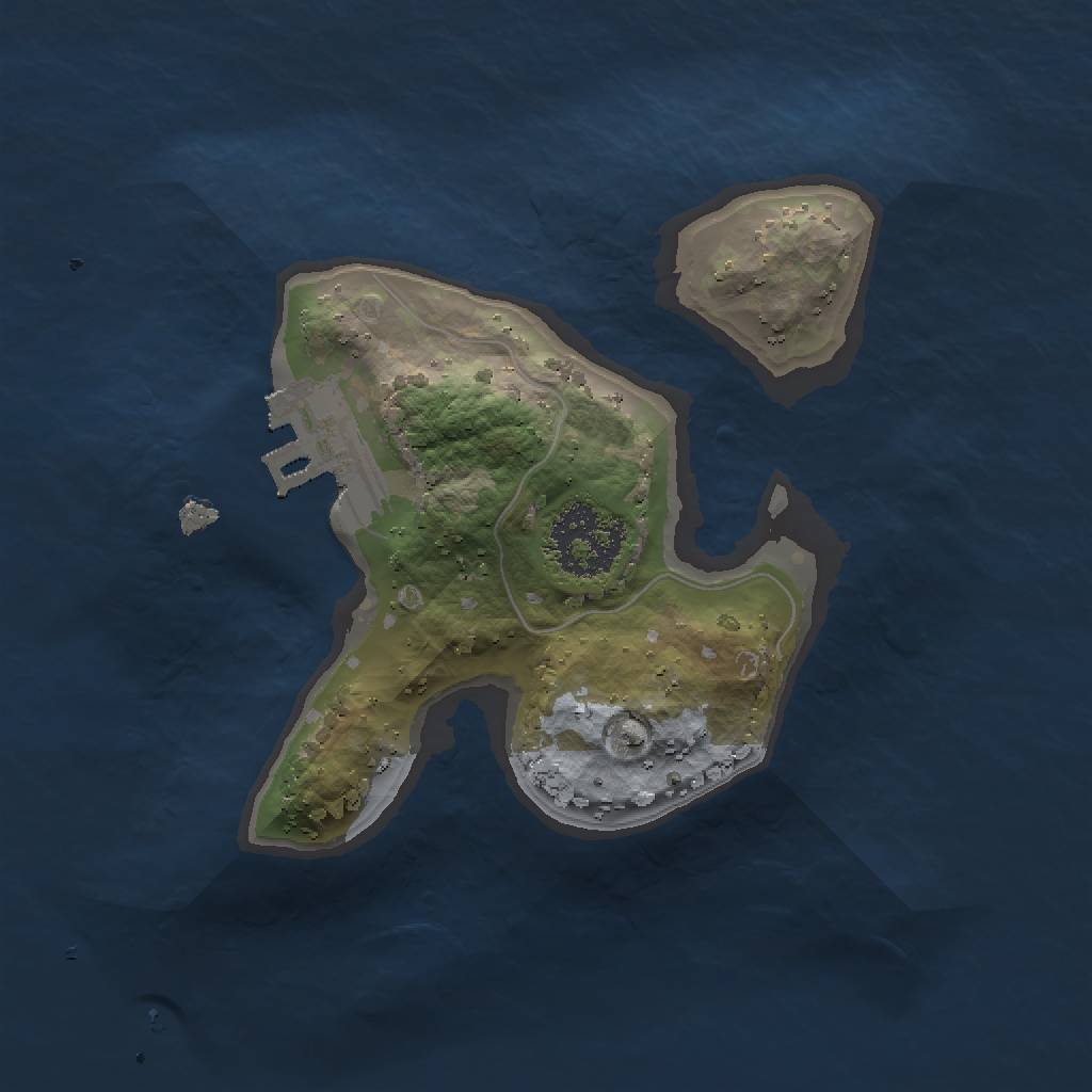 Rust Map: Procedural Map, Size: 1500, Seed: 212, 4 Monuments