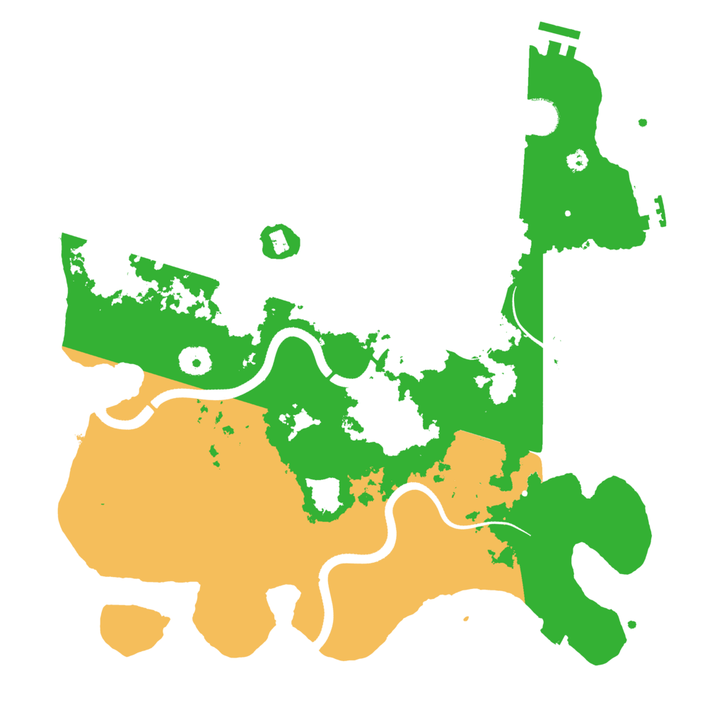 Biome Rust Map: Procedural Map, Size: 3500, Seed: 607648384