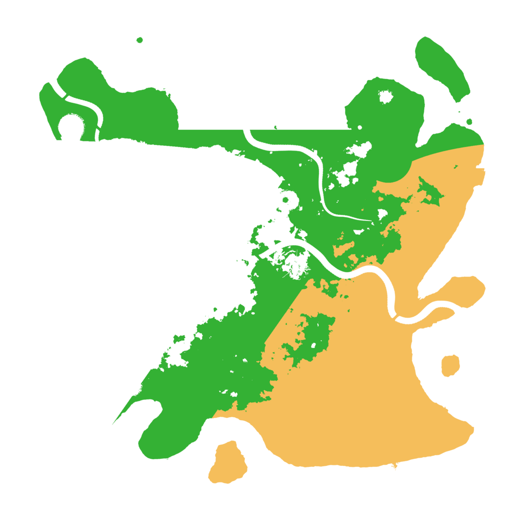 Biome Rust Map: Procedural Map, Size: 3500, Seed: 65789451